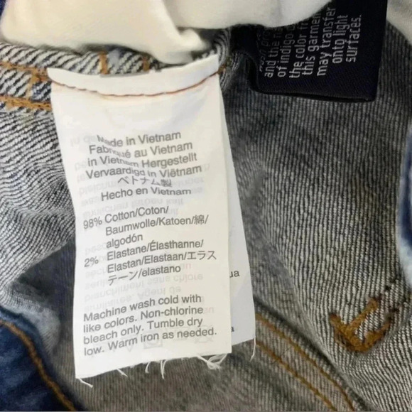 Madewell 9” High Rise  Skinny Jeans in York Wash Rip and Repair Edition Size 25 - Picture 10 of 10